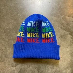 Vintage 70s Nike Spellout Beanie Pinwheel
